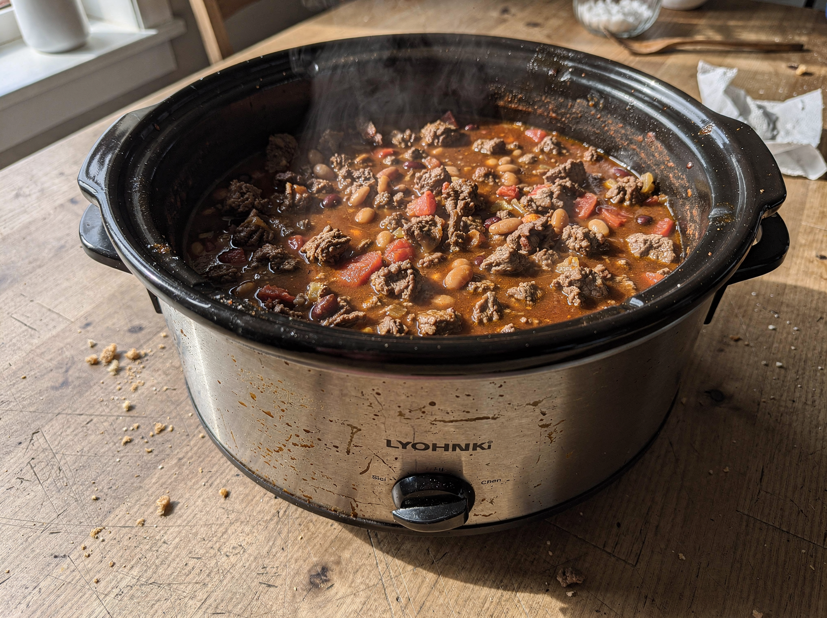 Slow Cooker Beef Chili