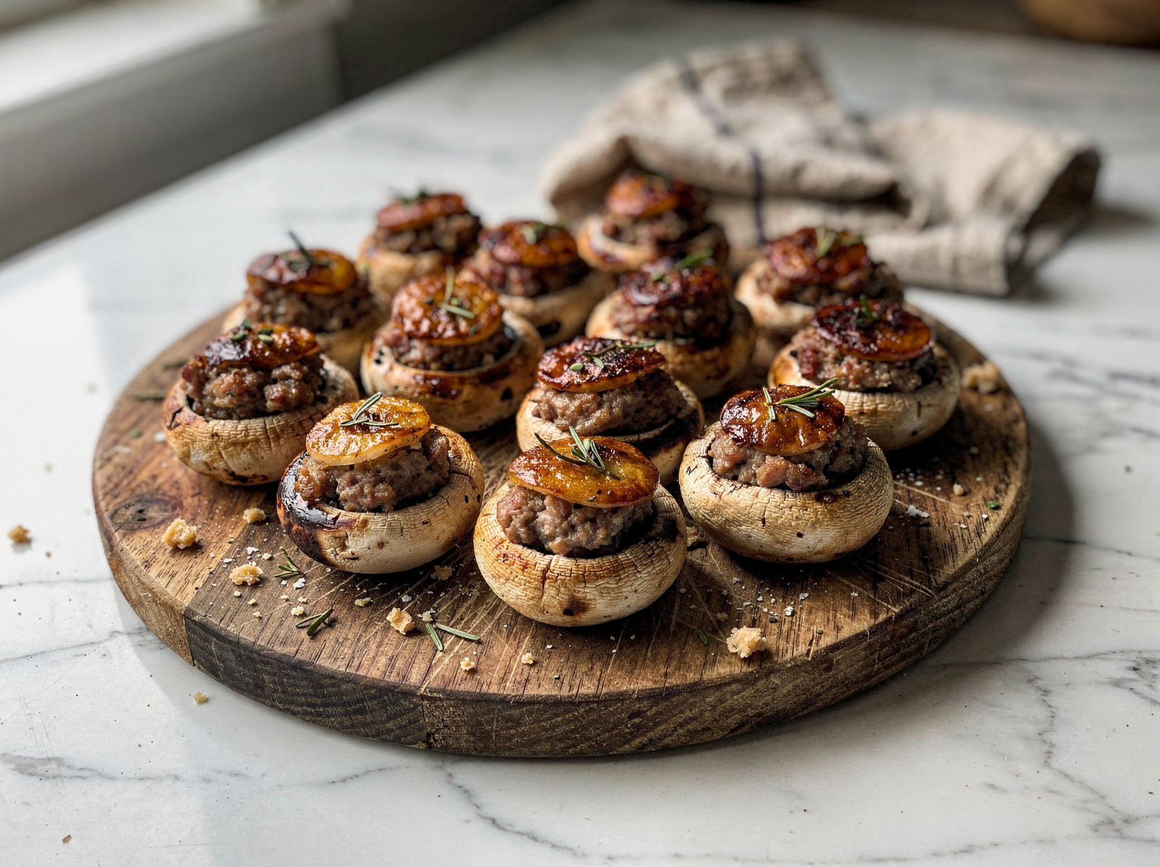 Sausage Stuffed Mushrooms