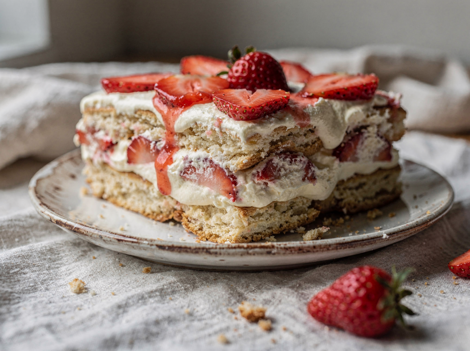 Strawberry Icebox Cake