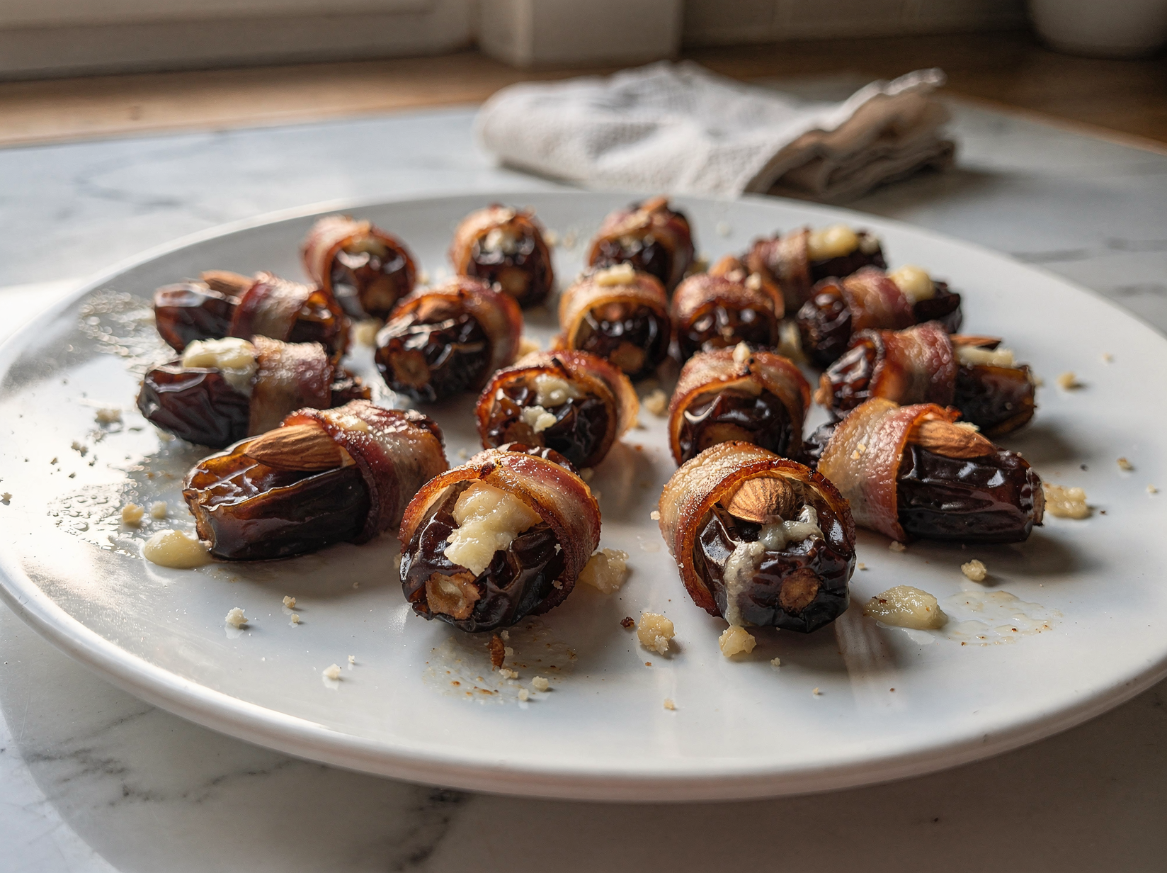 Stuff with cheese and almond