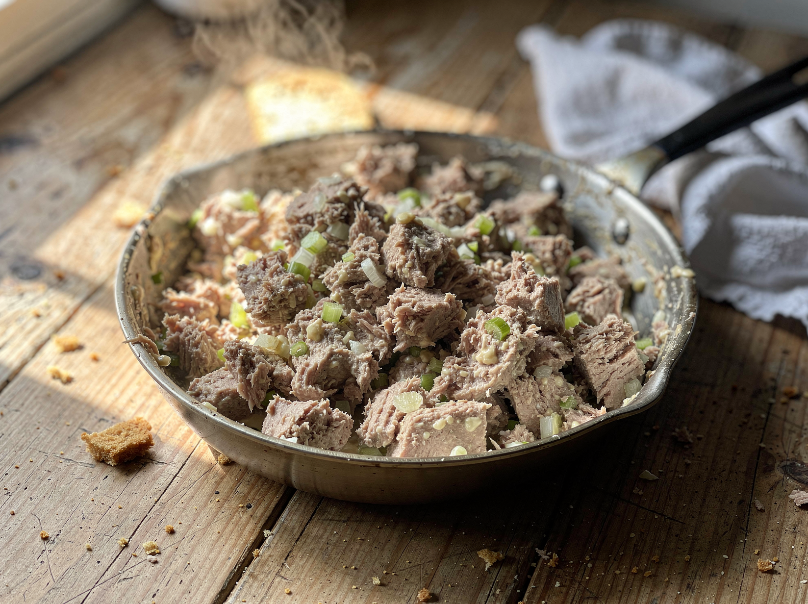 Drain the tuna thoroughly
