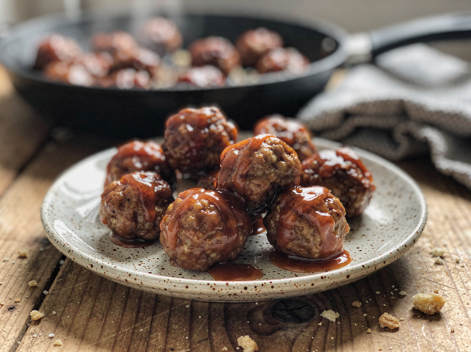 Roll the meatballs