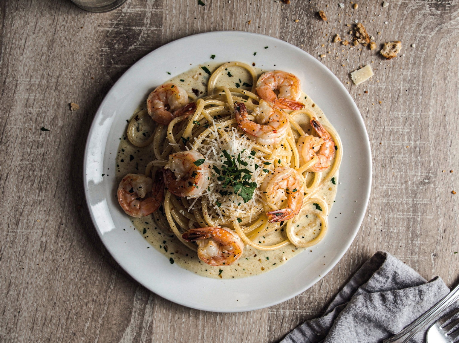 Lemon Garlic Butter Shrimp Pasta