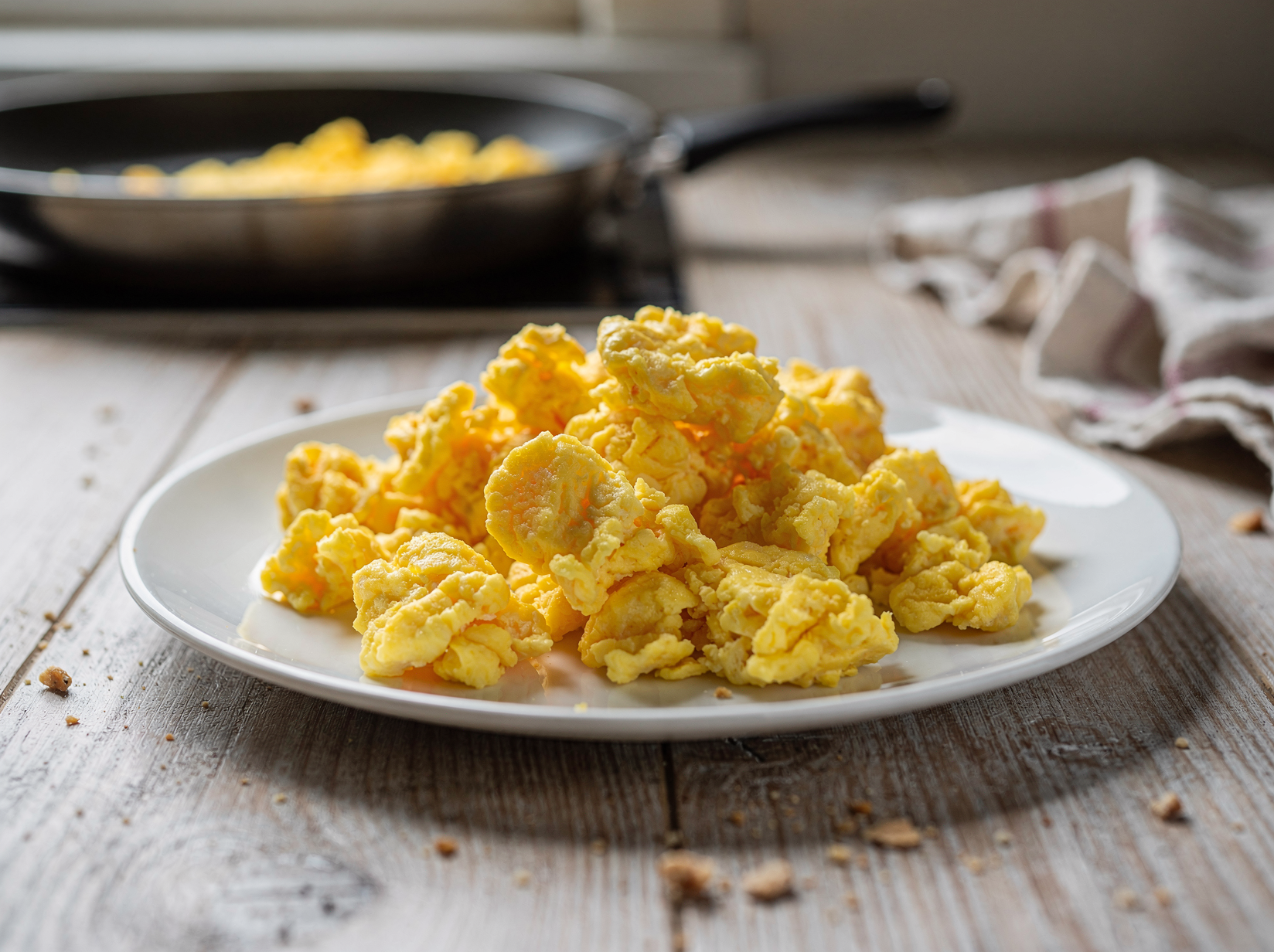 Whisk the eggs thoroughly