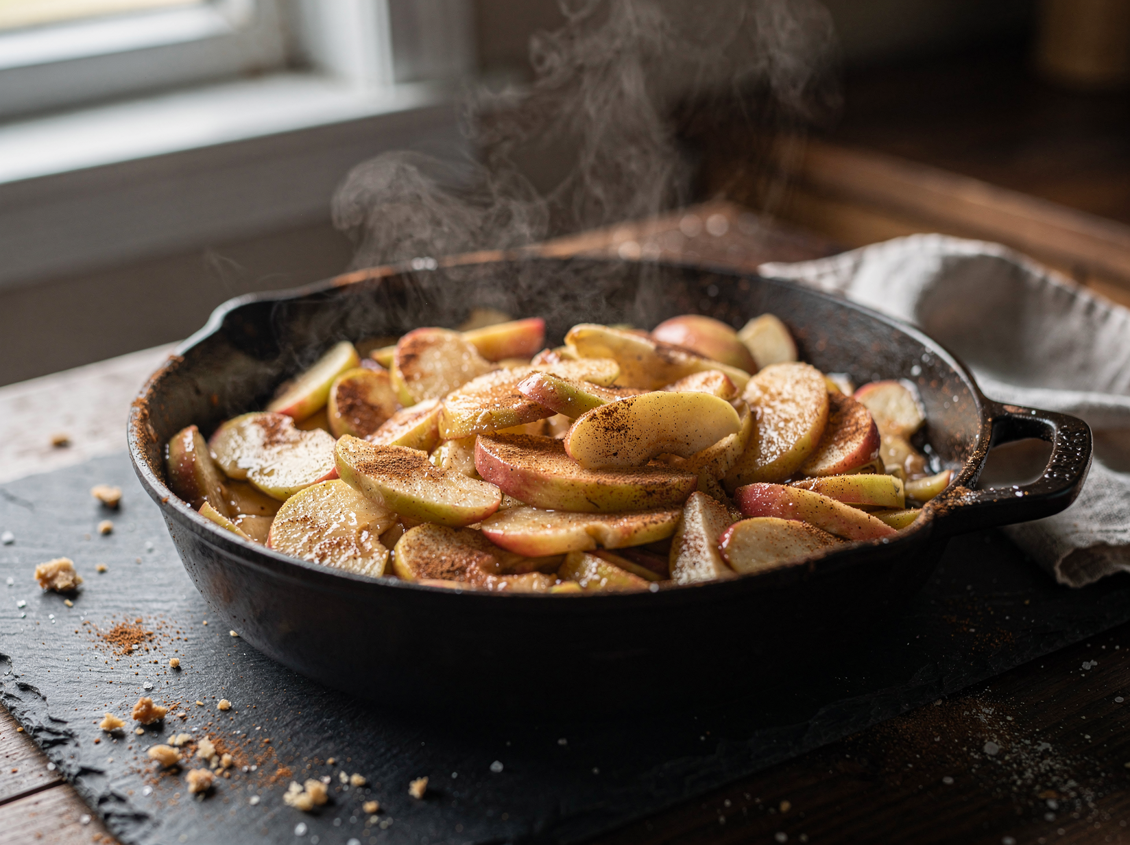 Prep and macerate the apples