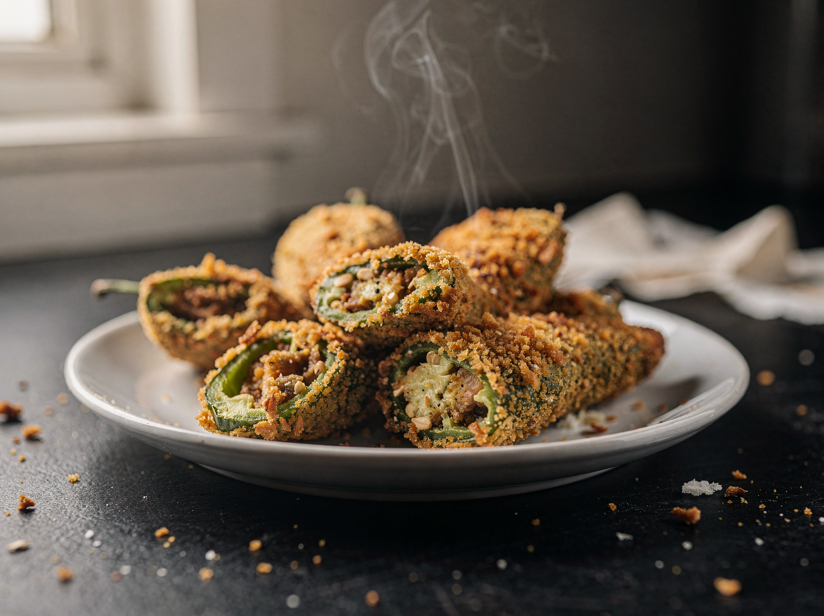 Add the crunchy topping