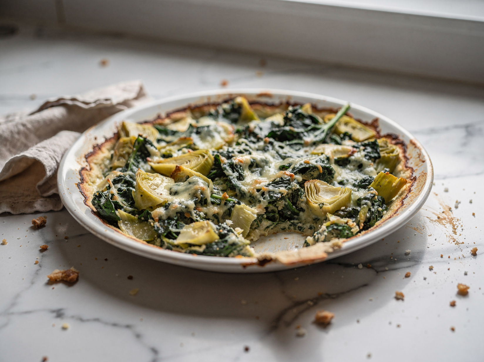 Fold in the vegetables and cheese